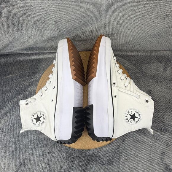 Converse Run Star Hike Shoes Mens Size 11.5 White High Top Sneakers 166799C main image 8